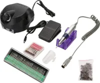 WYCTIN Nagelfräser Schleifgerät Nailart Nagelschleifer Maniküre & Pediküre Set Schwarz