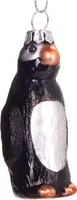 BRUBAKER Pinguin - Handbemalte Weihnachtskugel aus Glas - Christbaumschmuck Figuren lustig Deko Anhänger Baumkugel - 7.5 cm