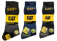 CAT Caterpillar 43-46 Arbeitssocken / Socken, 12 Paar Grau