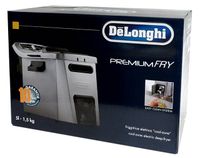 Friteuse DeLonghi F13235 - 1200w Capacité 1.2L/0.7Kg Thermostat réglable -  Blanc à Prix Carrefour