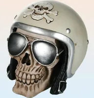 Motorradfahrer-Totenkopf Sparbüchse