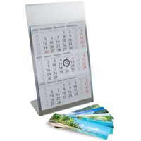 Tischkalender zum Aufstellen aus Edelstahl I Landschafts-Motive I für 2 Jahre 2023 / 2024 I tr_082