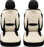 VW Taigo Baujahr ab 2021 kompatible Schonbezüge in Schwarz/Beige KT305