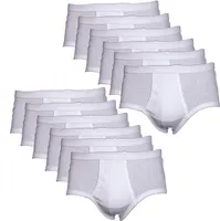 Herren Slip mit Eingriff Feinripp, Gr. :8, Pack:4 Pack
