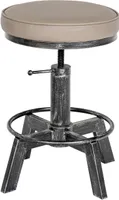 2er Set Hocker Destin antik silber