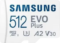 512 GB paměťová karta Samsung Evo Plus Micro SD SDXC 130 MB/s