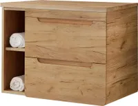 Waschtischunterschrank 81 cm mit Regal LUTON-56-CRAFT Wotan Eiche Nb. B/H/T ca. 81/61,5/46 cm