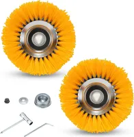 Yakimz Unkrautbürste 2er Nylon Freischneideraufsatz 25,4x200mm Nylonbürste Für Stihl Motorsense Freischneider