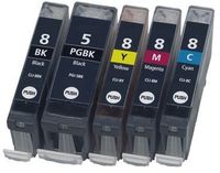 10 Tintenpatronen (mit Chip) kompatibel für Canon Pixma IP 3300 ; IP 3500 ; IP 4200 ; IP 4200 X ; IP 4300 ; IP 4500 MP 510 ; MP 520 ; MP 520 X ; MP 530 ; MP 600 ; MP 600 R ; MP 610 ; MP 800 ; MP 800 R ; MP 810 ; MP 830 ; MP 950 ; MP 960 ; MP 970 ; MX