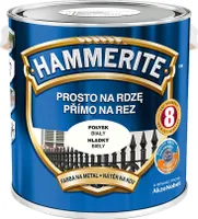 Hammerite Metallschutzlack, Rostschutzlack, Weiß glänzend, 2,5l
