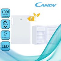 Candy Kühlschrank CCTOS 544WHN Energieeffizienzklasse E, Freistehend, Tisch Einzelzimmer, Höhe 85 cm, Kühlschrank Nutzinhalt 95 L, 40 dB, Weiß