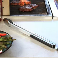 Edelstahl Grillzange