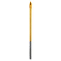 GRAPHITE HM Universalbohrer, Durchmesser 3-12 mm, zylindrischer Schaft, TiN-beschichtet, 4 Hartmetallspitzen, zum schlagfreien Bohren in: Holz, Kunststoff, Aluminium, Ziegel, Keramik, Glas (3mm)