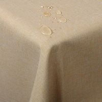 WOLTU TD3042gr Tischdecke Tischtuch Leinendecke Leinen Optik Lotuseffekt Fleckschutz pflegeleicht abwaschbar schmutzabweisend Farbe /& Größe wählbar Eckig 135x200 cm Grau