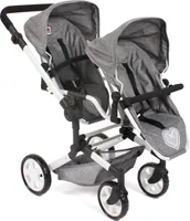 Puppenwagen Linus Duo, Jeans grey