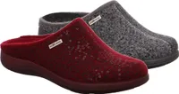 Rohde 6550 Bari Schuhe Damen Hausschuhe Pantoffeln Softfilz Weite G , Größe:36 EU, Farbe:Rot