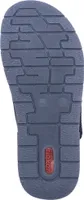Rieker Herren Pantolette Clog Riemen 21239, Größe:44 EU, Farbe:Blau