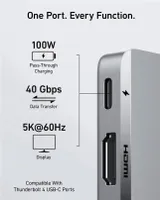 Hub USB-C Anker 547 (7-w-2, do MacBooka, szary)