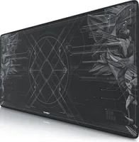 Titanwolf Gaming Mauspad XXL, 900 x 400 x 3 mm, Schreibtischunterlage, abwaschbar, rutschfeste Rückseite, Geschwindigkeit & Präzision, HUD Motiv