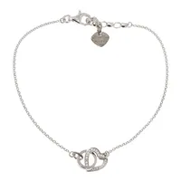 Thomas Sabo Armband Damen Verschlungenes Herz mit Kreis Silber SCA150231