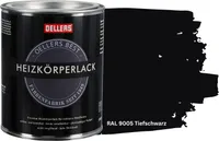 OELLERS Premium Heizkörperlack 1L RAL 9005 Tiefschwarz Heizungsfarbe Heizungslack Heizkörperfarbe
