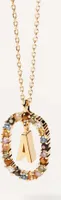 PDPAOLA Halskette LETTERS 18K gold plated silver gold
