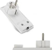Extra flacher Schutzkontakt-Stecker ohne Anschlusskabel | 90° drehbar