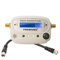 PremiumX Digitaler LCD Satelliten Sat-Finder LED LCD-Display Tonsignal Kompass 