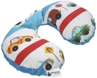 Nackenstütze nackenkissen baby reisekissen Baumwolle/Minky Cars mit türkisen Minky