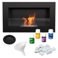 Fireplace Golf Black 620x360 Sklenená súprava