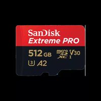 SanDisk Extreme PRO microSDXC 512 GB 200 MB/s A2 C10 V30 UHS-I