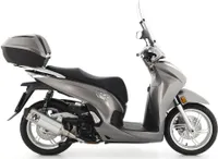 Wydech ARROW URBAN do Honda Forza 350 / SH350 2021-, aluminiowy czarny z czarną końcówką ze stali nierdzewnej