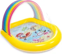 Intex Regenbogenkinder Mit Baldachin Und Sprinklerpool Mehrfarbig 130 x 147 x 86 cm Mehrfarbig 130 x 147 x 86 cm