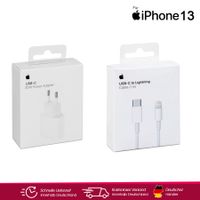 Original Apple iPhone 20W USB-C Ladegerät + 1m USB-C Lightning Kabel für iPhone 11 12