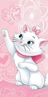 Dětská plážová osuška Disney Aristocats - Marie 70 x 140 cm 100 % bavlna