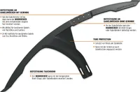 SKS Mudrocker Black 29/28" (622 mm)-27,5" (584 mm) Přední Blatník na kolo