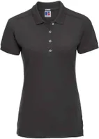 Russell - Dámske elastické polo tričko PC5453 (L) (Čierna)