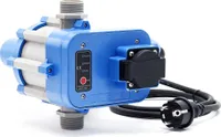 Wiltec Druckschalter EPC-2 230V 1-phasig bis 10 bar, Druckwächter mit Trockenlaufschutz für Hauswasserwerke und Pumpen, zuverlässige Pumpensteuerung