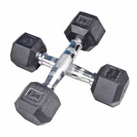 BODYCOACH Hexagon Kurzhantel-Set 5 bis 30kg gummierte sechs-eckige Gewichte