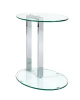HAKU Möbel Beistelltisch chrom - Maße: B 45 cm x H 50 cm x T 35 cm; 14794