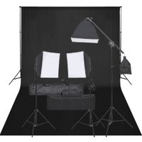 Fotostudio-Set mit Beleuchtung und Hintergrund , Lampenstative Design 2024