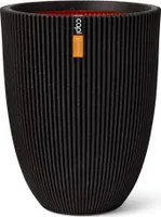 Capi Vase Groove Elegant 34x46 cm Schwarz