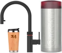 "QUOOKER Flex COMBI+ B Výtoková baterie černá a 100 °C (22+XBLK)" (2-St) Dřezová baterie s funkcí 100 °C vroucí vody *Včetně termohrnečku