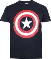Captain America - T-Shirt für Jungen TV229 (152-158) (Marineblau/Rot/Weiß)