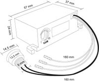 Orno CR-227 Wyłącznik zmierzchowy zewnętrzny 230 V z regulacją natężenia światła i sondą zewnętrzną IP54