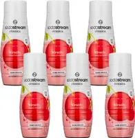 Sodastream syrop wiśnia bez cukru 6x440ml koncentrat na 9 litrów napojów
