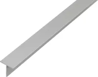 alfer T-Profil 1 m, 20 x 20 x 1.5 mm Aluminium eloxiert silber