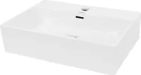 LuxeBath umývadlo Umývadlo na dosku Square, 51,5x36x13 cm, biele, keramika