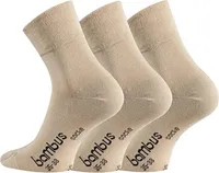 TippTexx 24 6 Paar kurze Bambus-Socken, Quarter Socken, Beige, Größe 43-46