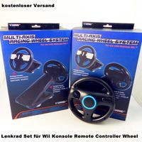 Driving Force Lenkrad + Halter -Set für Nintendo Wii (Schwarz)